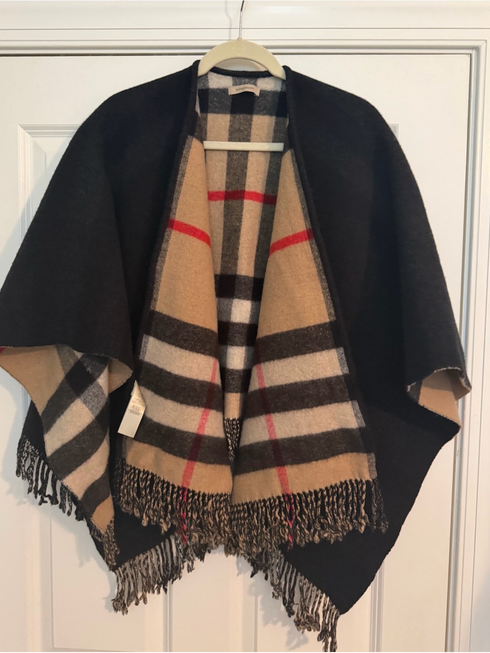 Burberry Wool/Cashmere Reversible Cape